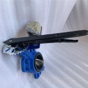 带限位开关手柄蝶阀