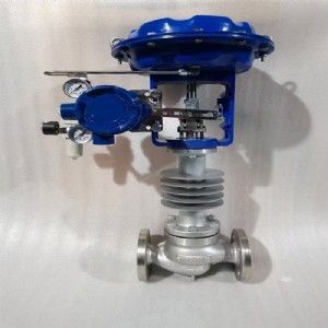 高温带散热片气动调节阀