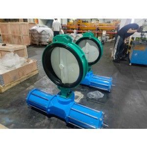 AW气动对夹蝶阀