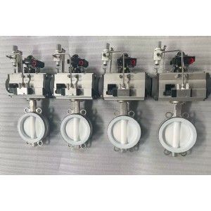 气动调节四氟蝶阀D671F-10P