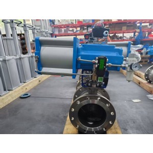 气动推杆式V型球阀