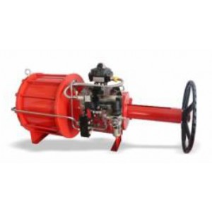 GW拔叉式双作用带手动气动执行器