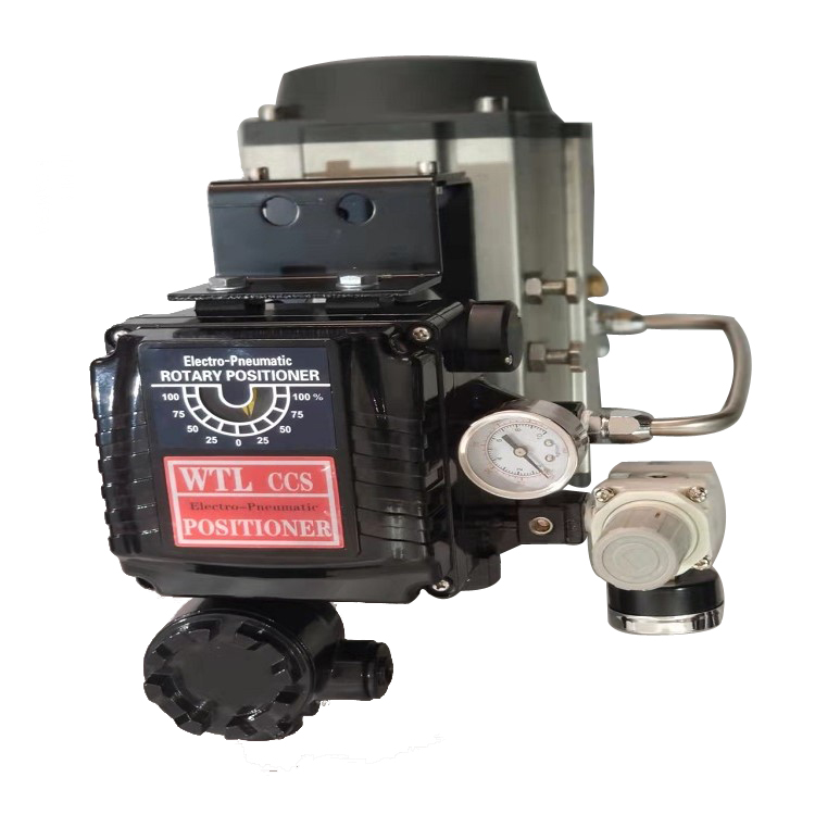 不锈钢气动衬氟调节切断球阀Q641F46   (5)