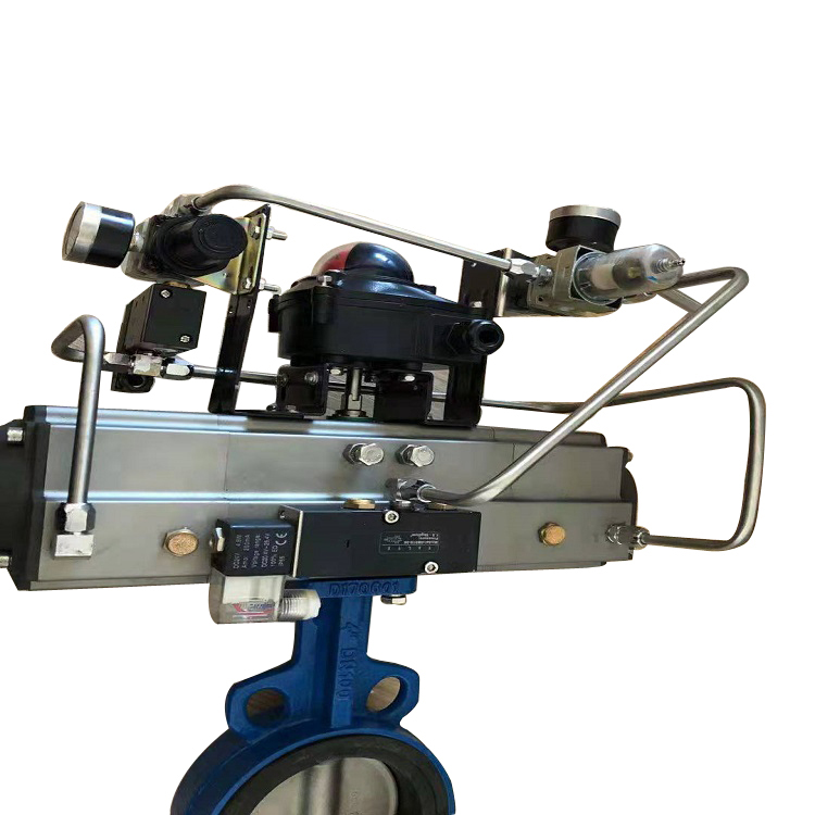 三段式对夹蝶阀0°-45°-90°