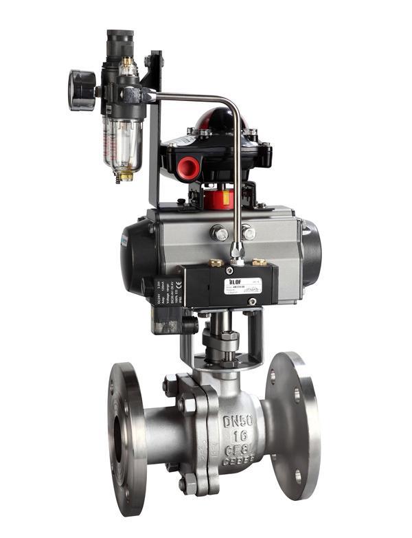 气动法兰球阀 Q641F