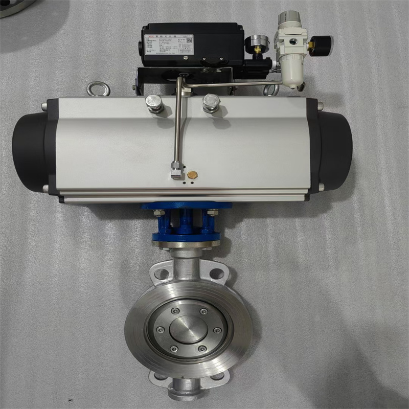 气动对夹式硬密封蝶阀 D673