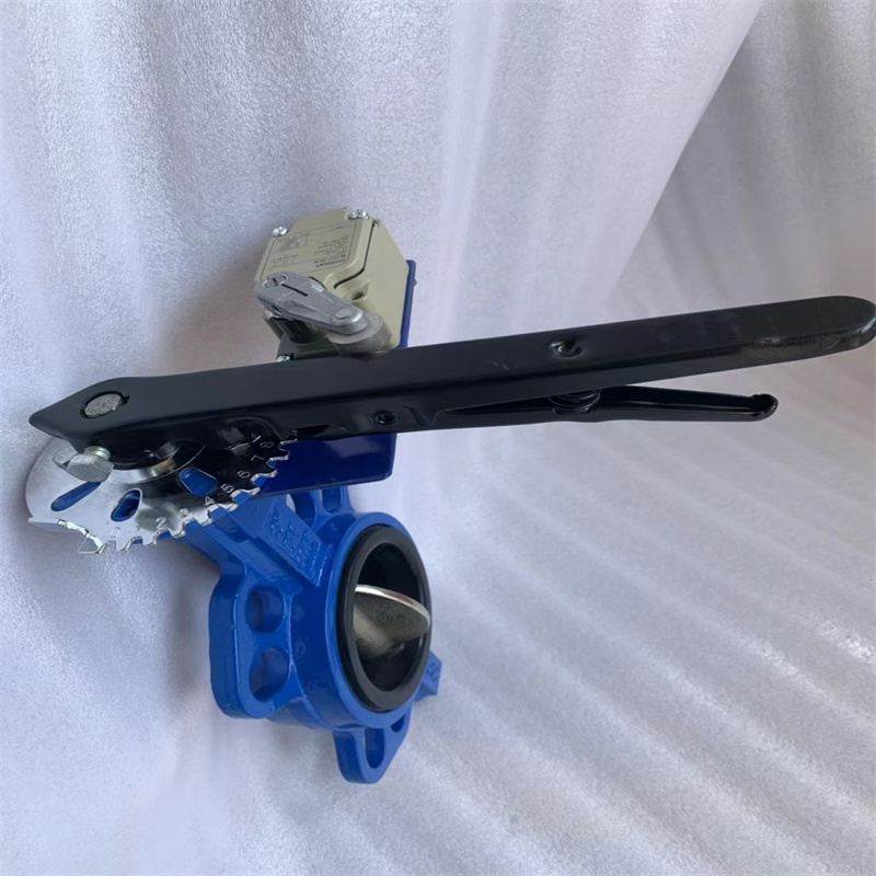 带限位开关手柄蝶阀