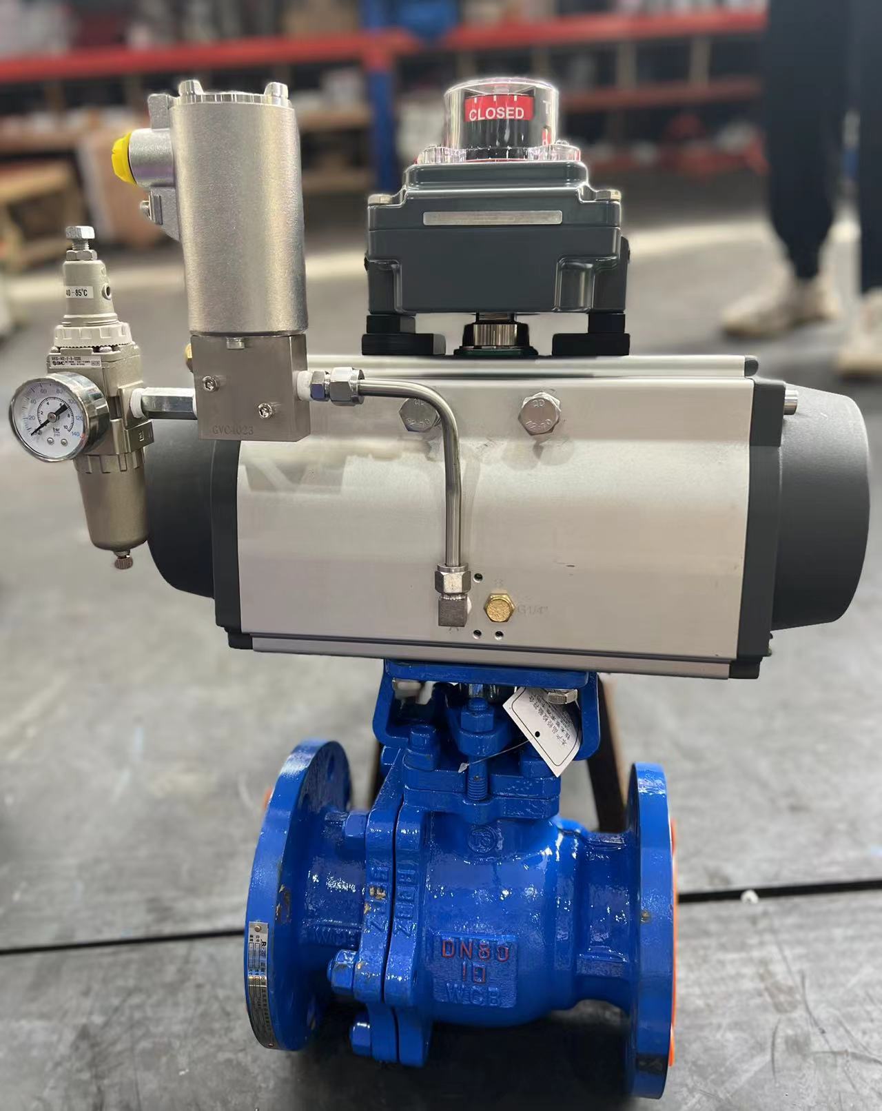 气动衬氟铸钢球阀