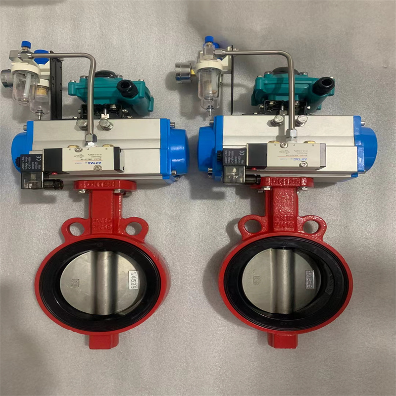 气动对夹软密封蝶阀（D671-16）