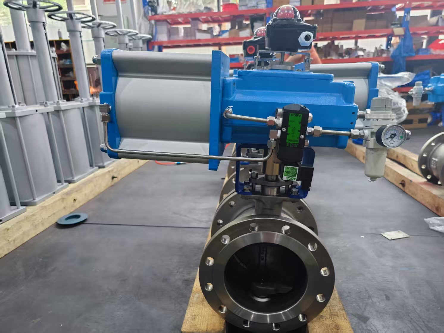 气动推杆式V型球阀