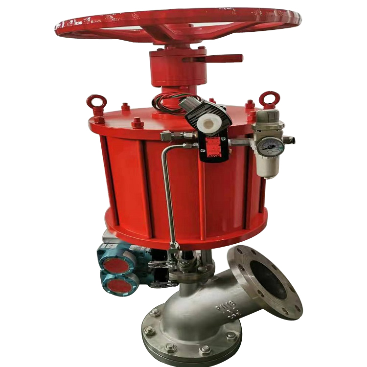 气动上展式放料阀