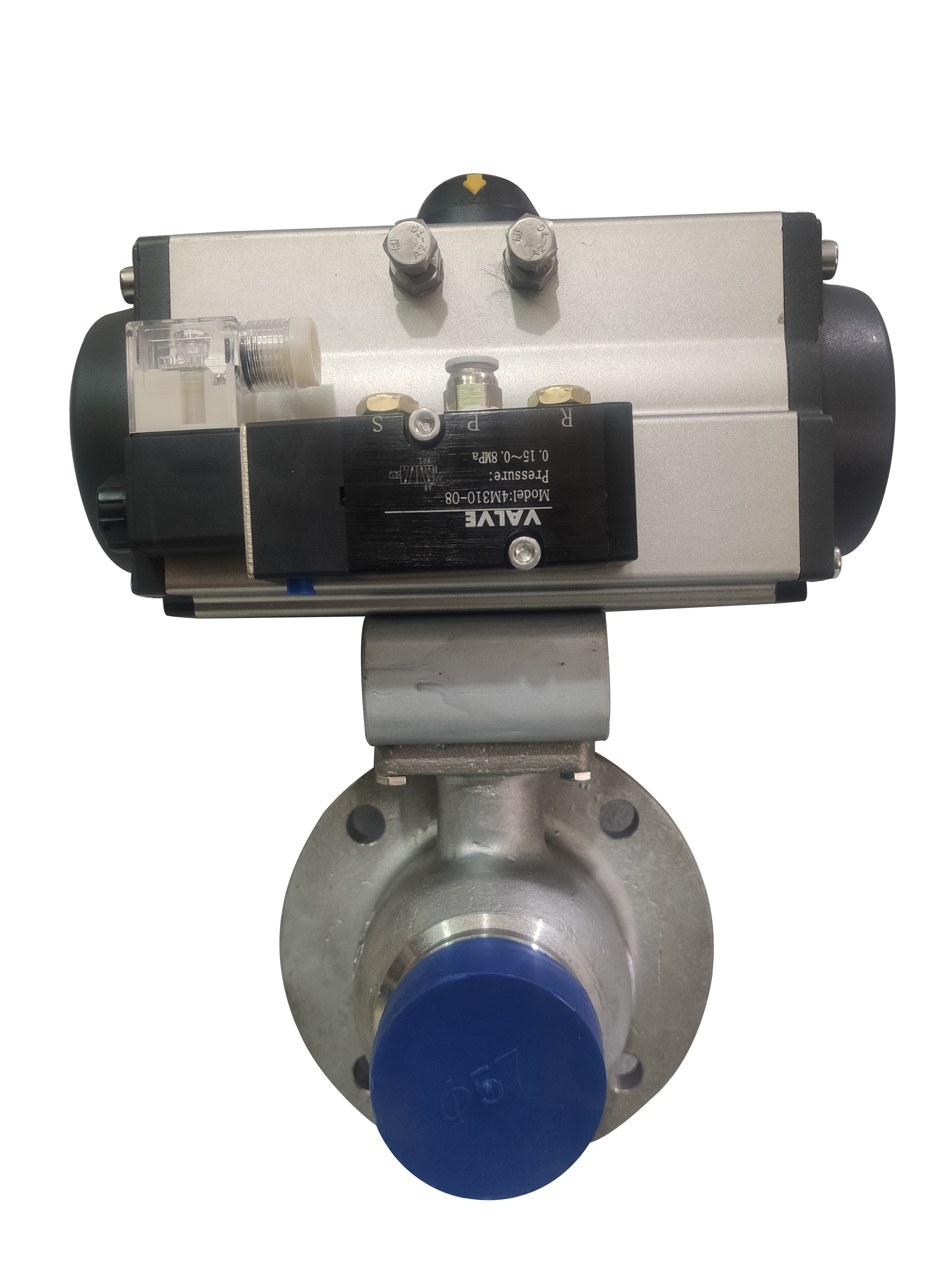 不锈钢气动放料球阀1